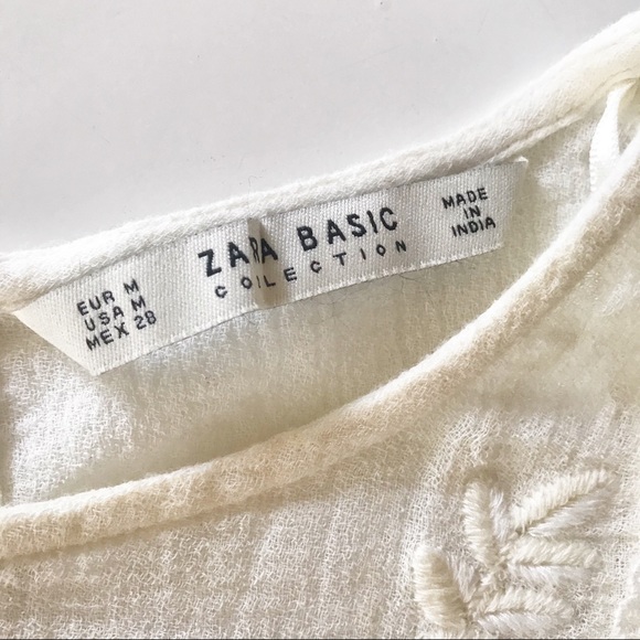 OFFERS WELCOME
ZARA Boho Muslin Lace & Beads Cream Top - Picture 11 of 16